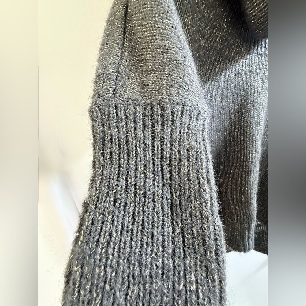 Express charcoal gray cowl neck dolman sleeve tunic sweater Size S NWT - Picture 7 of 7